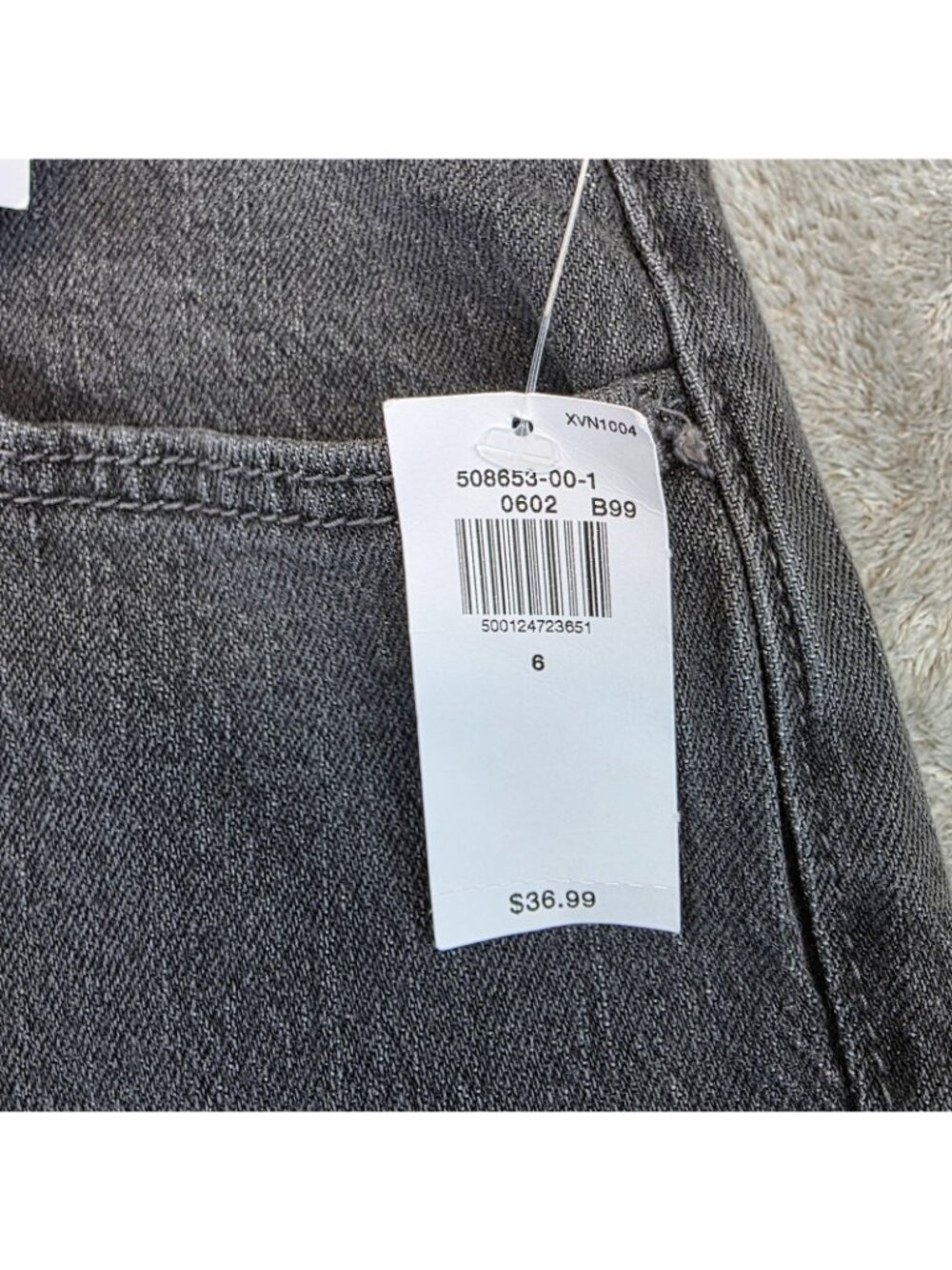 Old Navy Mid Rise Wow Boyfriend Jeans Womens 6 Charcoal Wash Stretch Denim - Picture 3 of 14